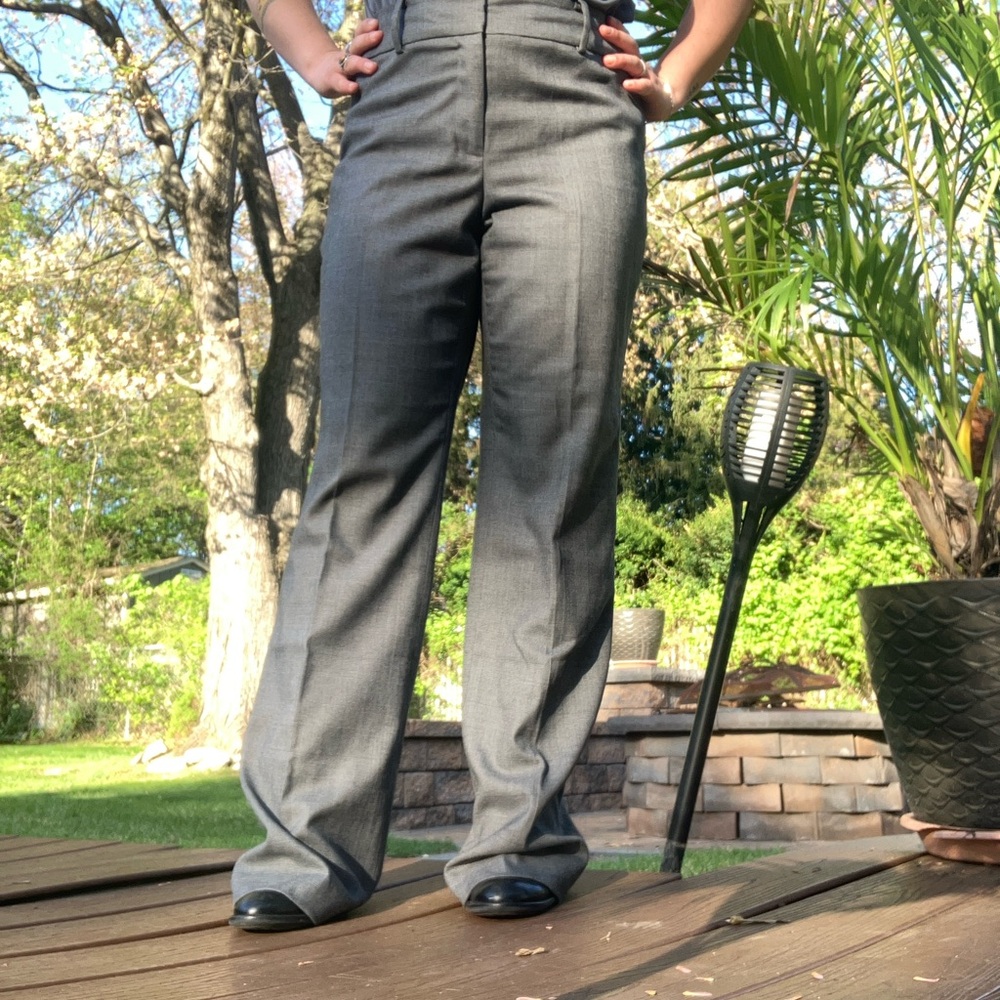 Ann Taylor Charcoal Curvy Trousers